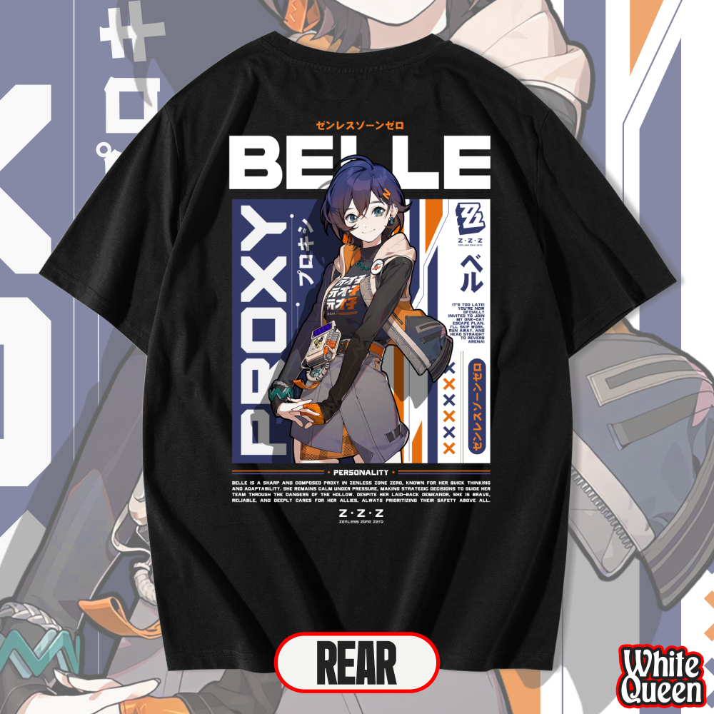 BELLE PROXY ZENLESS ZONE ZERO เสื้อยืด - MENS & WOMENS DISTRO เสื้อยืด ANIME & เกมเสื้อยืด ZZZ BELLE