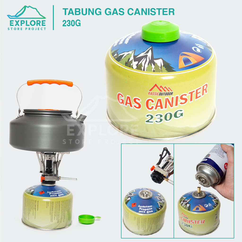 Explore Store Project - Tabung Gas Canister 220 gram Dhaulagiri (Tidak Termasuk Isinya) - Tabung Can