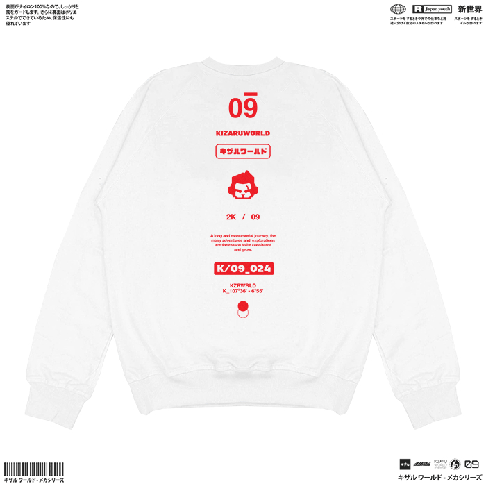 KIZARU เสื้อสเวตเตอร์ คอกลม YOUKO