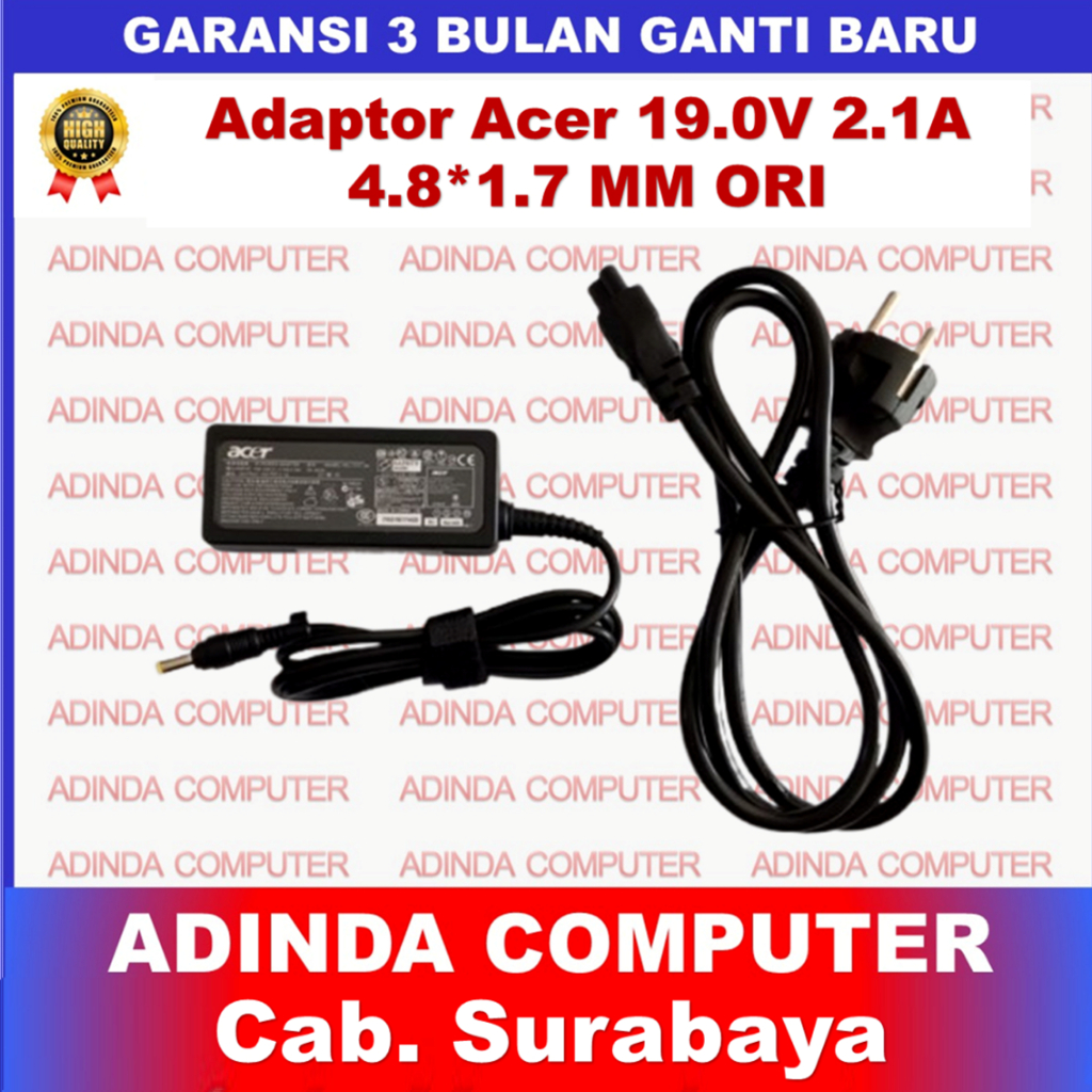 Acer Aspire Z476 19V 2.1A 4.8X1.7 MM อะแดปเตอร์ชาร์จของแท้