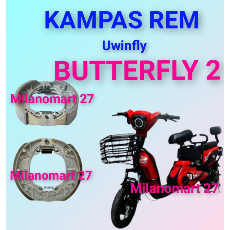 Uwinfly Butterfly 2 ผ้าเบรค uwinfly BUTTERFLY ผ้าเบรคจักรยานไฟฟ้า