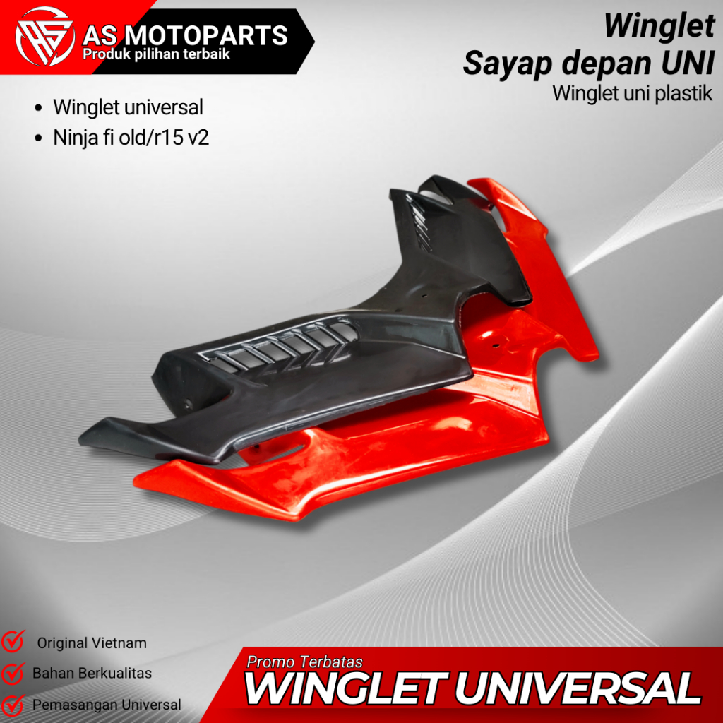 WINGLET R15 V2 WINGLET NINJA FI NINJA 250 WINGLET R15 WINGLET MX KING WINGLET R15 OLD WINGLET