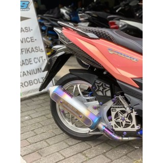 KNALPOT  STD RACING ADR SUNBLUE UNTUK MATIC AEROX  N MAX VARIO125NEW DLL