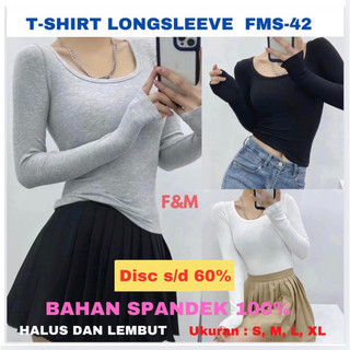 TSHIRT KAOS KOREA (FMS-42) BAHAN SPANDEK PREMIUM KAOS WANITA