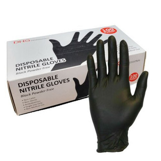 Sarung Tangan Black Hitam Nitrile Latek Food Grade Karet Nitril Hand Glove Hotel Restaurant