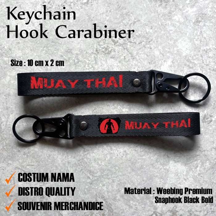 GANTUNGAN MUAY THAI CARABION - MUAY THAI KEYCHAIN - MUAY THAI KEYCHAIN