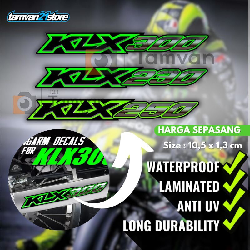 สติ๊กเกอร์ DECAL SWINGARM KLX 250 230 300