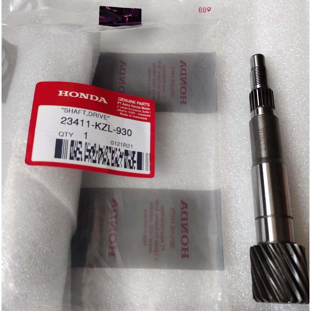 As Pully Shaft Drive 18T Honda BeAT eSP FI K25 Scoopy eSP Spacy FI Vario 110 eSP Original HONDA 2341
