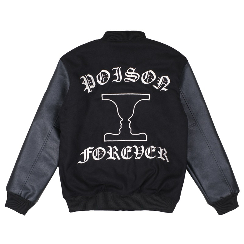 POISON FOREVER BOUQUET FLOWERS เสื้อแจ็คเก็ต VARSITY