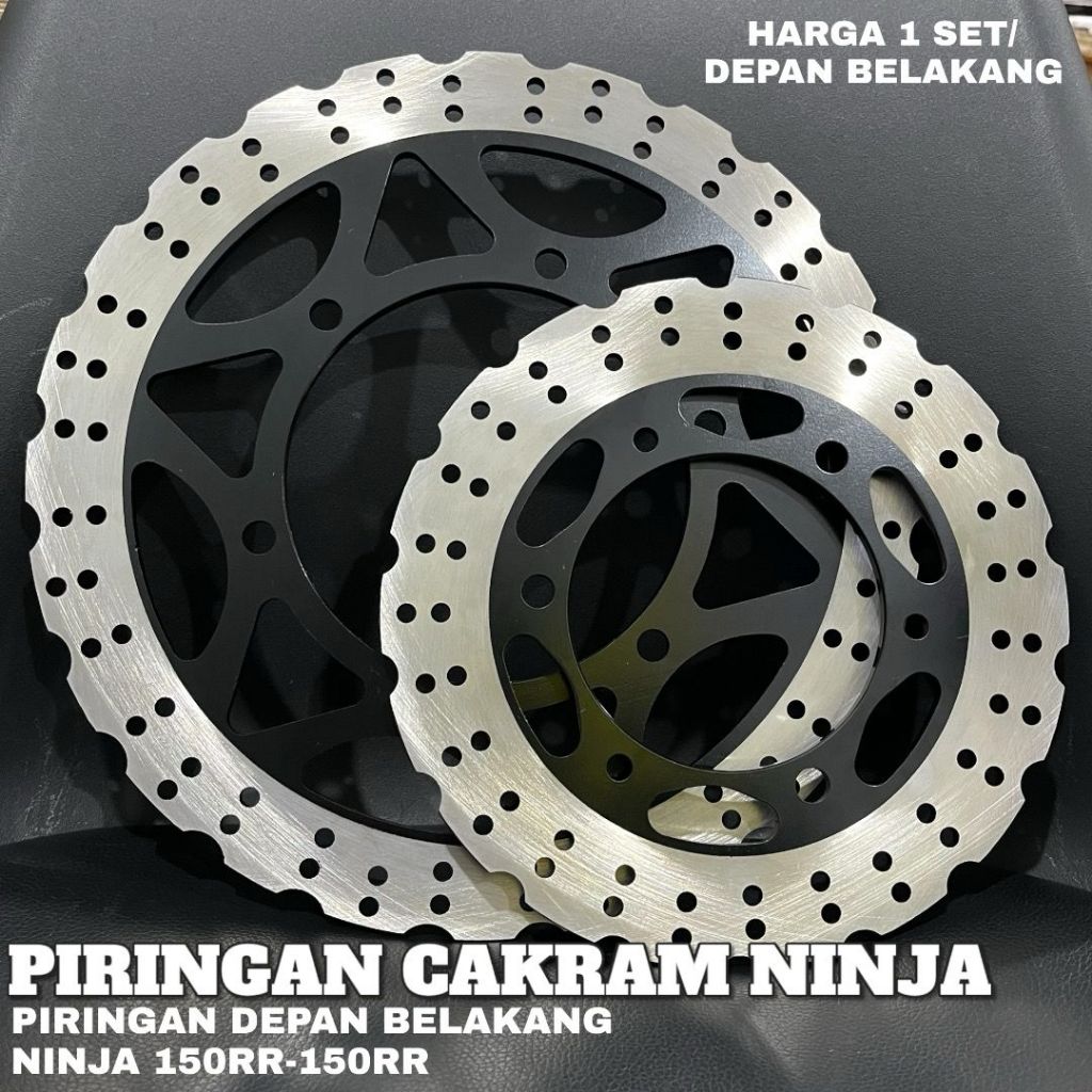 แผ่นดิสก์ด้านหลังด้านหน้า 1 ชุด PNP NINJA 150RR-150 RR DISC NINJA RR คาร์บอน NINJA RR MONO 1 ชุด