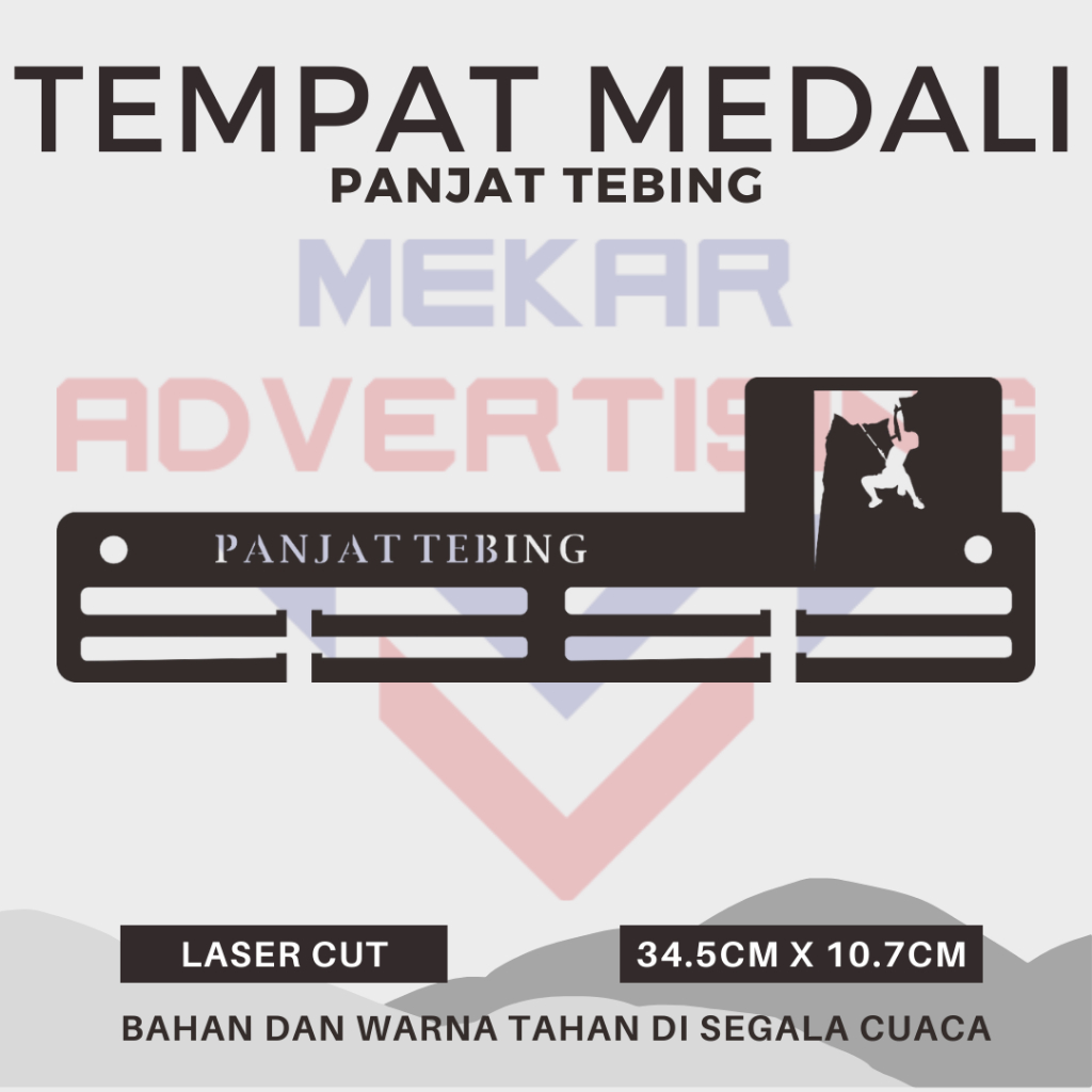 GANTUNONG STAINLESS GOLD MIROR SPORTS BRANCH MEDAL PLACE / MEDAL HANGER