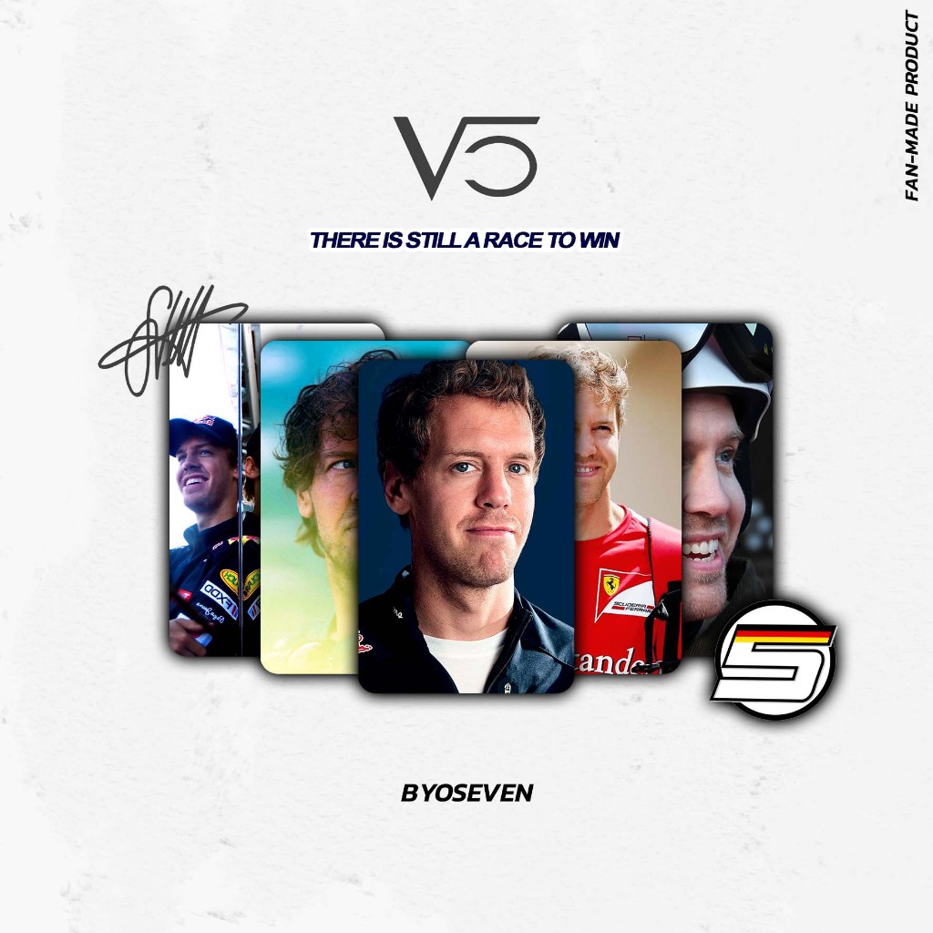 Photocard Formula 1 - Sebastian Vetel (Redbull Racing, Ferrari, Astron Martin) F1 Driver, F1 World C