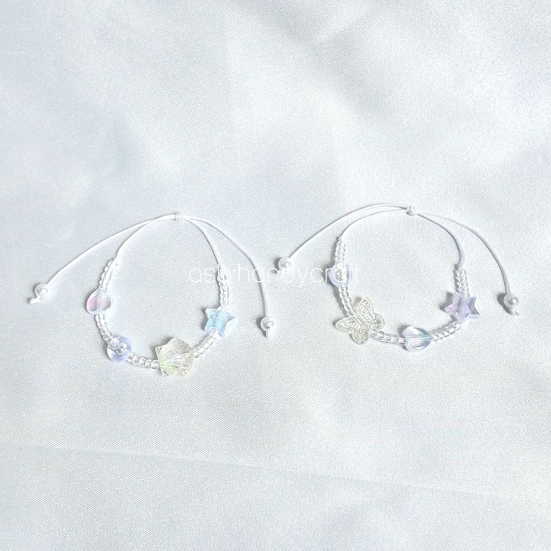 [TG046] 1 ชิ้น - สร้อยข้อมือ Mote เชือกหยก 1 มม. พรีเมี่ยม