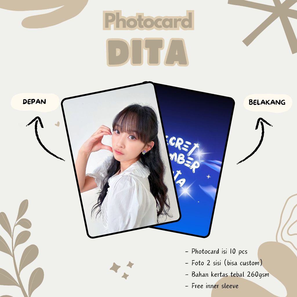 (10 ชิ้น) DITA PHOTOCARDS