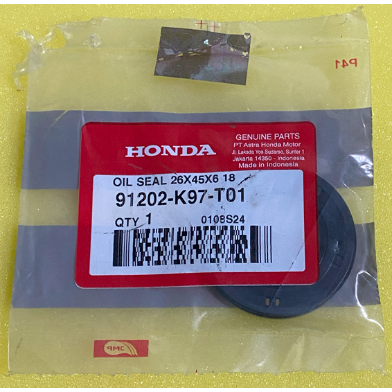 91202-K97-T01 ซีลเพลาข้อเหวี่ยงซ้าย Cvt PCX ADV Stylo 150 160