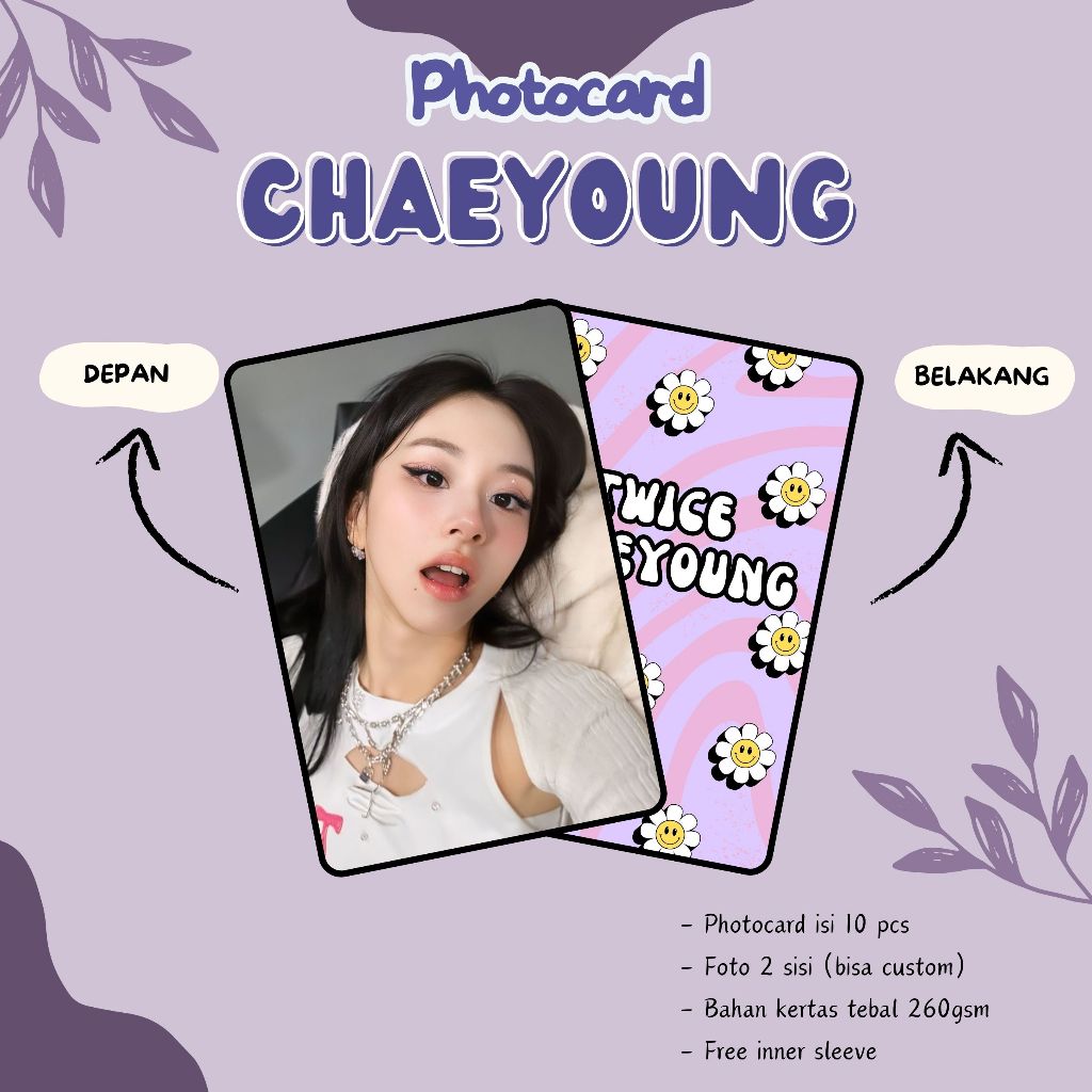 (10 ชิ้น) CHAEYOUNG TWICE PHOTOCARD