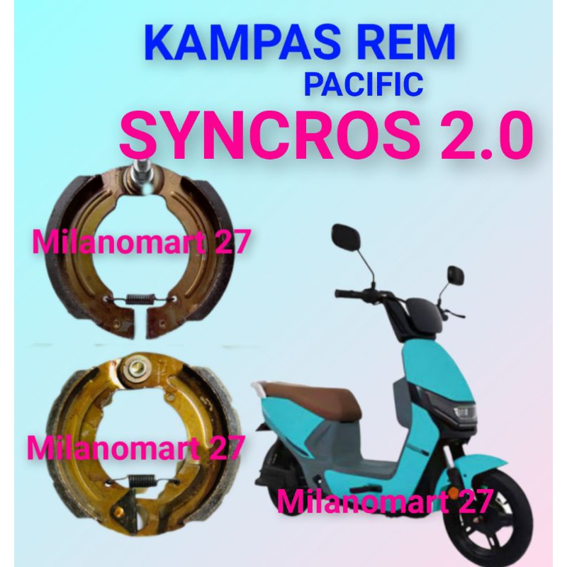 ผ้าเบรค Pacific Syncros 2.0 ผ้าเบรคจักรยานไฟฟ้า Pacific Syncros 2.0