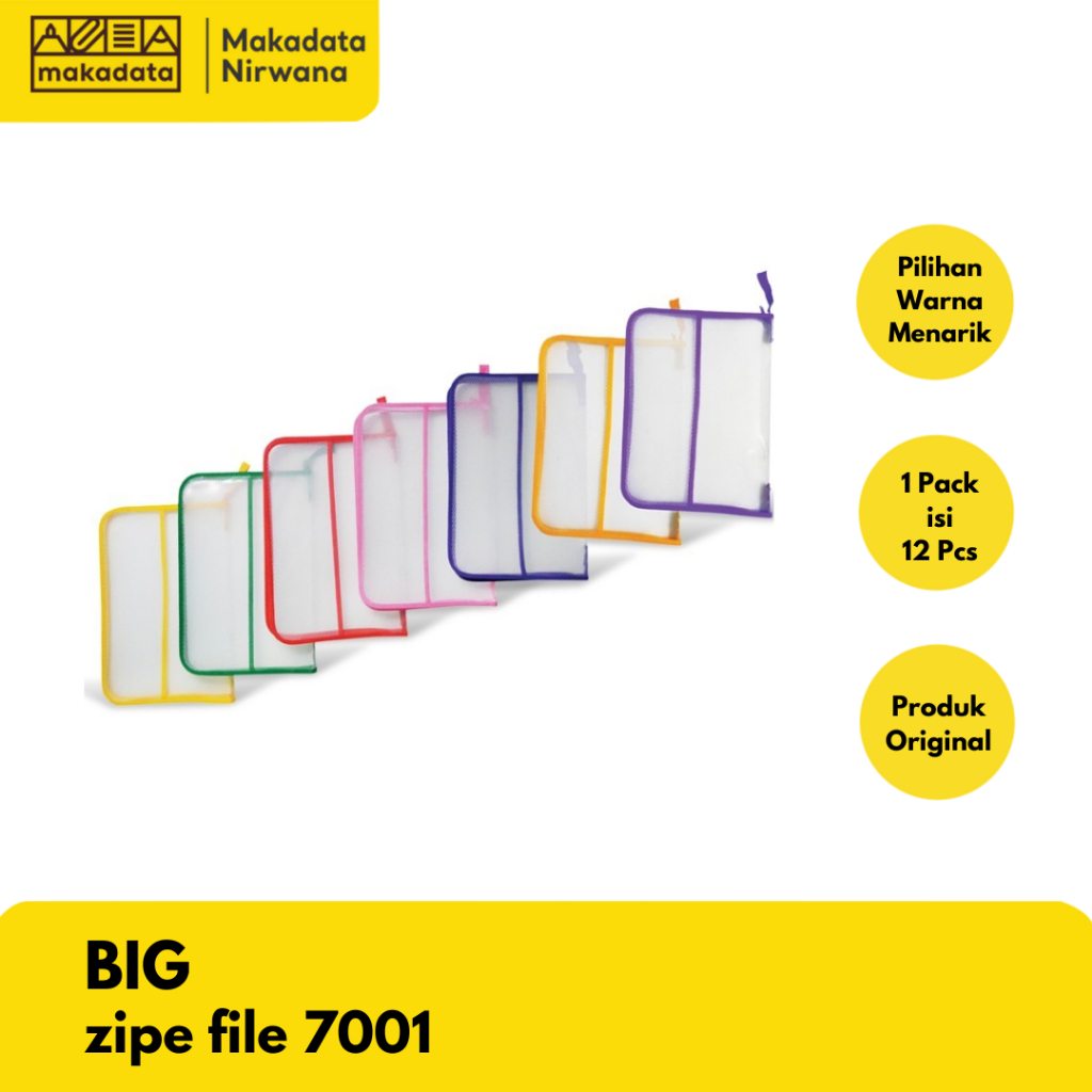 BIG ZIPPER BAG/ZIP FILE 7001 (1 ชิ้น)