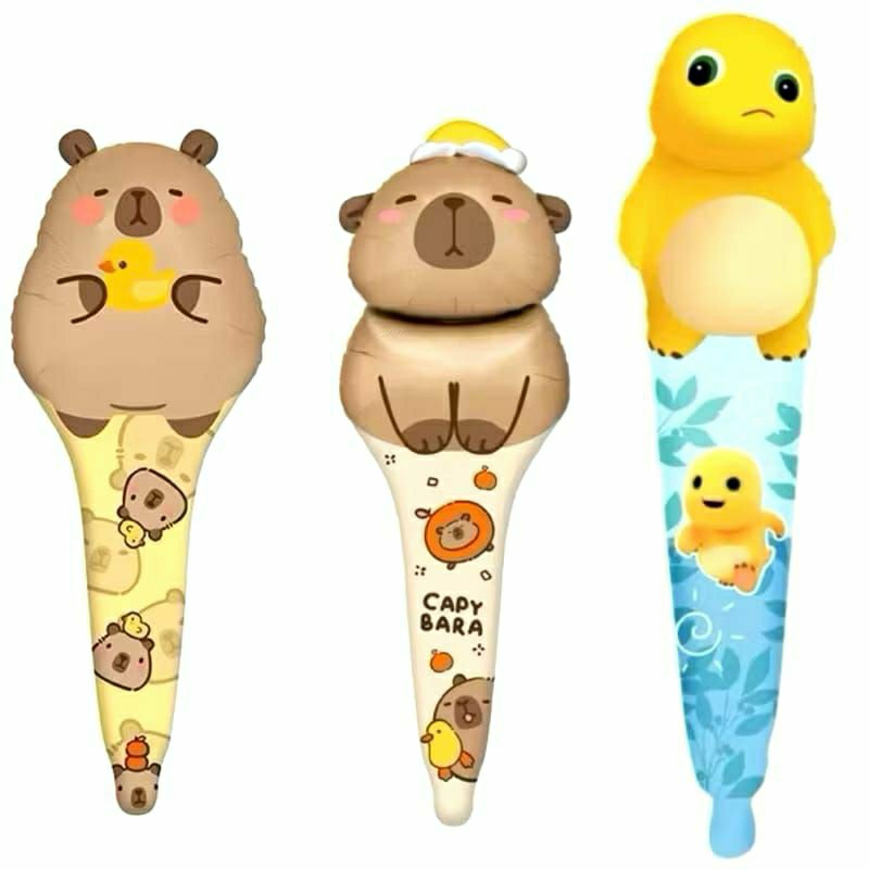 สีเหลือง DINO NAILONG CAPPYBARA PENTUNG BALLOON