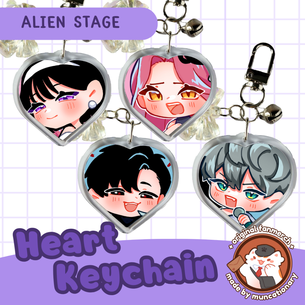 [อนุสาวรีย์] พวงกุญแจหัวใจ Alien Stage Alns Mizi Suae Ivan Till Fanmerch