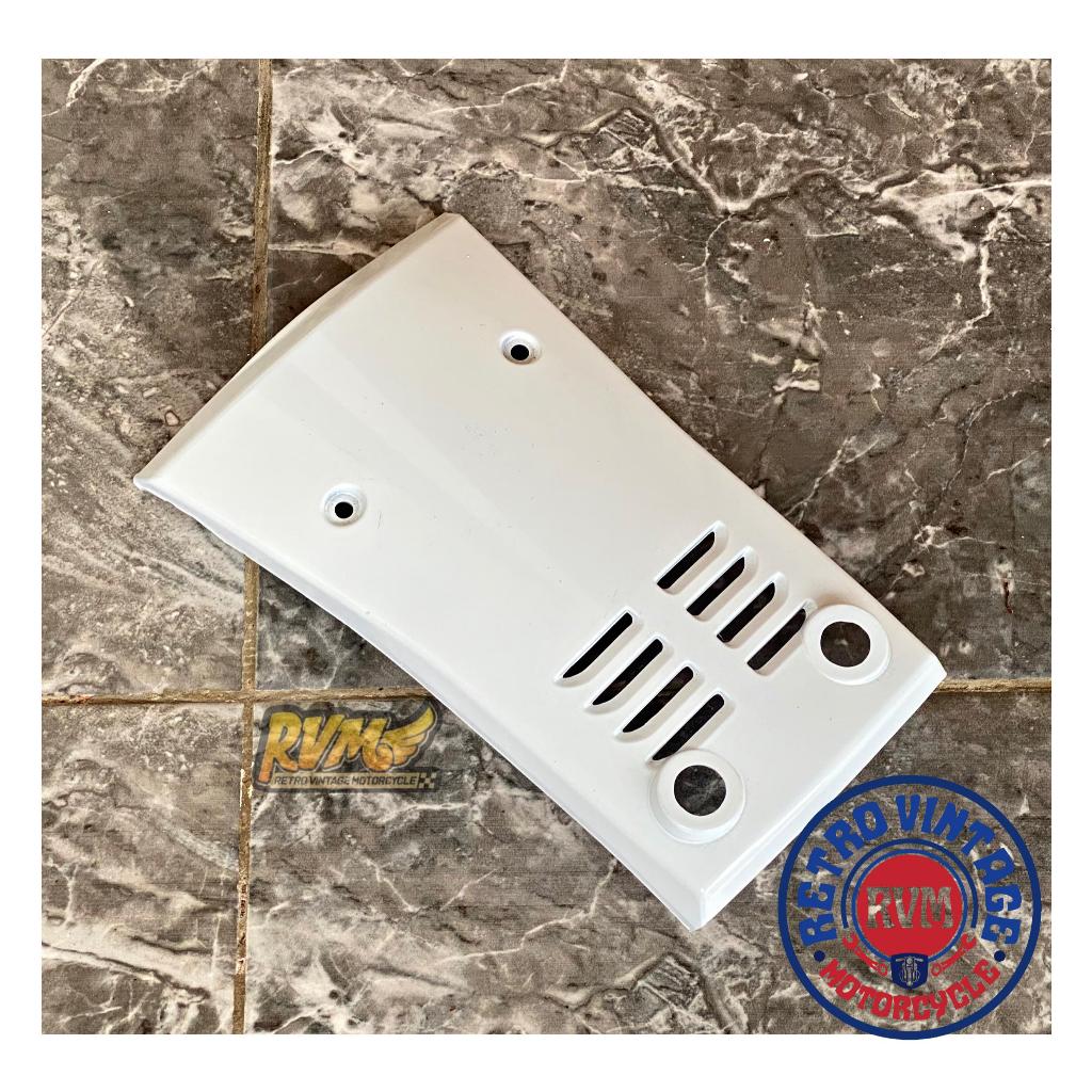 Force 1 Chest Hood Panel สีขาว Tie Horn Cover Yamaha Force 1 Yamaha Force 1 Force one Fiz สีขาว