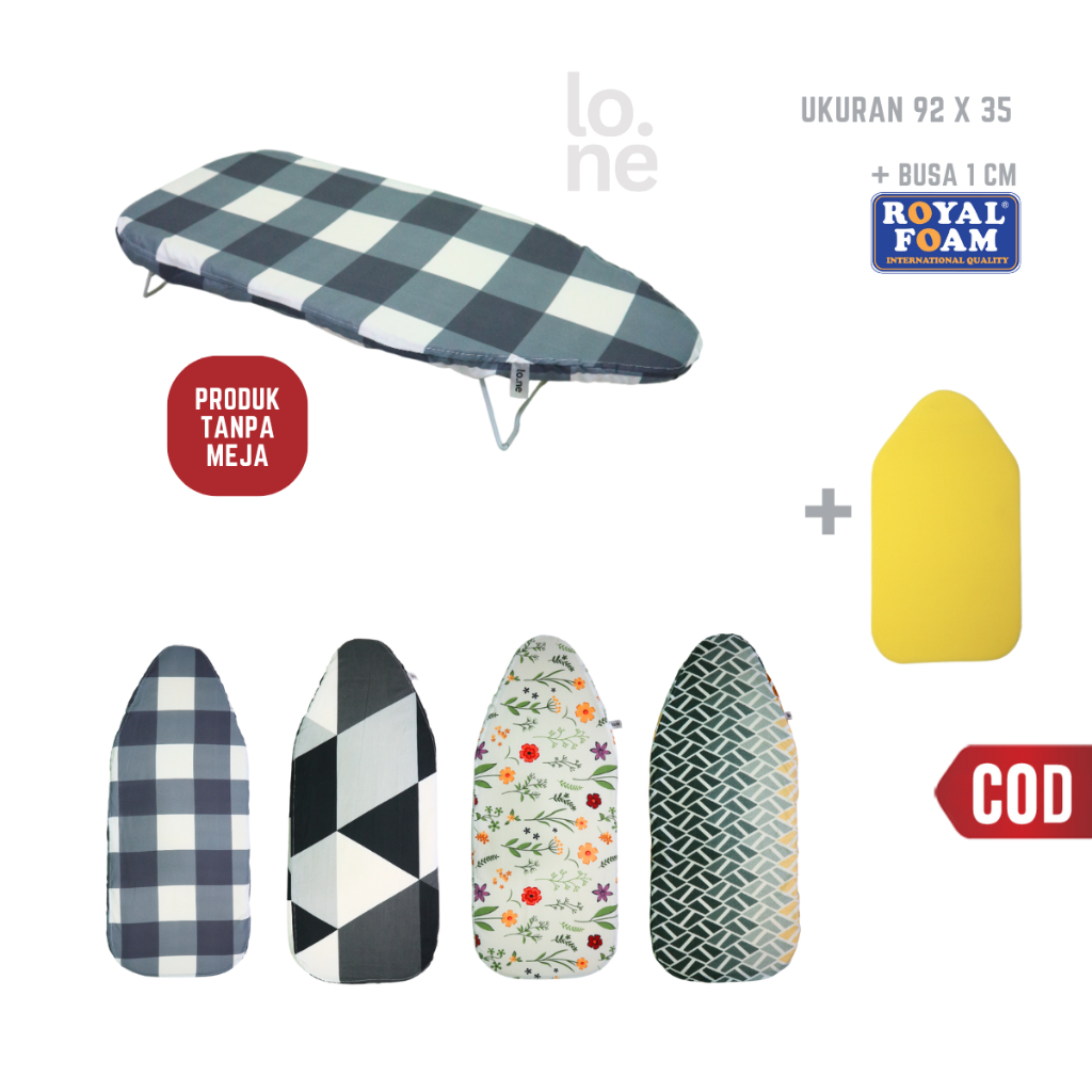 โลเน่ || (WITHOUT TABLE) MINI IRONING TABLE COVER 76x30 CM MICRO