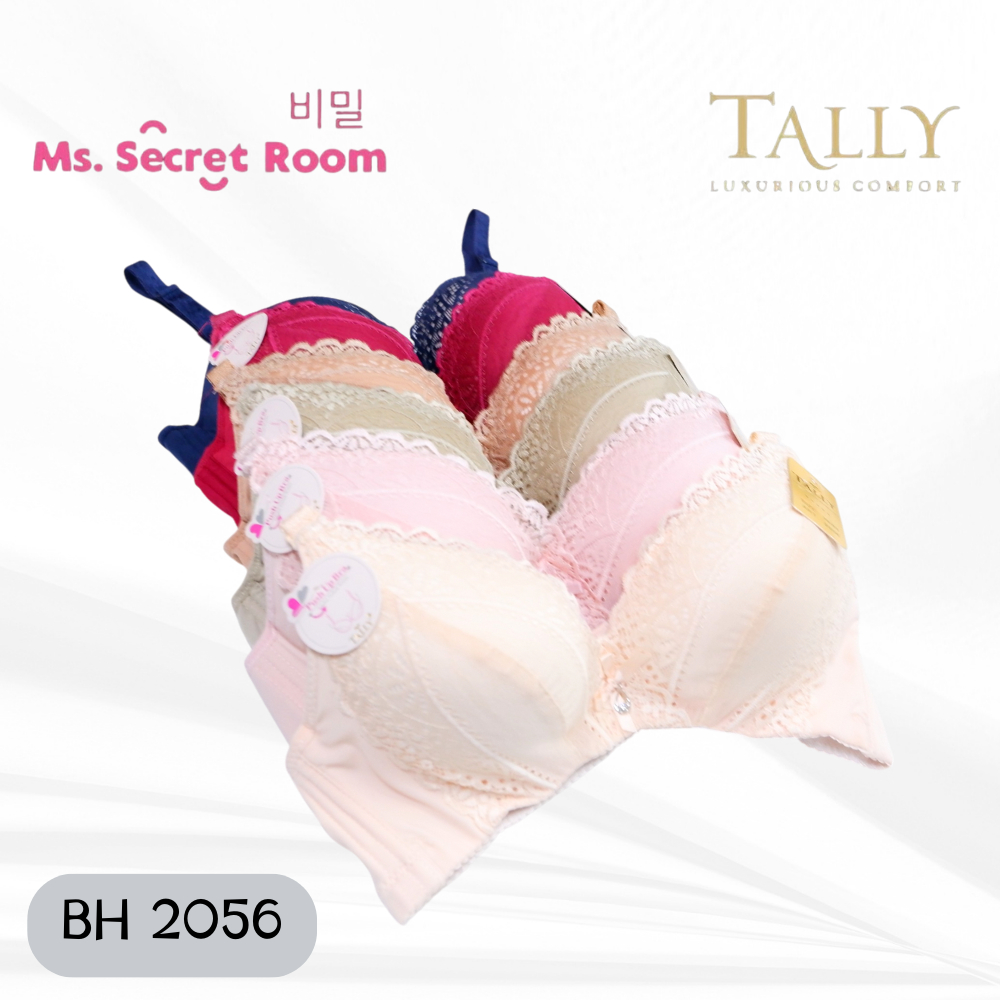 TALLY BRA BH 2056 I LACE MATERIAL I SIZE 34-40 I CUP B LARGE | ไร้สาย I PUSH UP BRA | โฟม THICK I HO