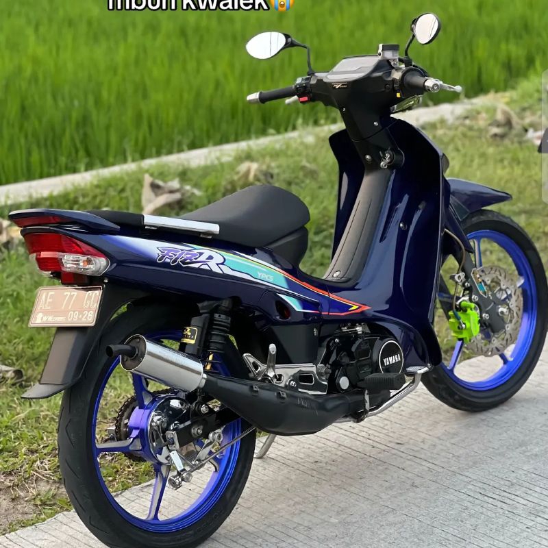 STRIPING F1ZR 1998 BLUE STICKER FIZR BLUE 1998 มาตรฐาน DECAL STICKER ต้นฉบับ YAMAHA F1ZR 1998 สีฟ้า