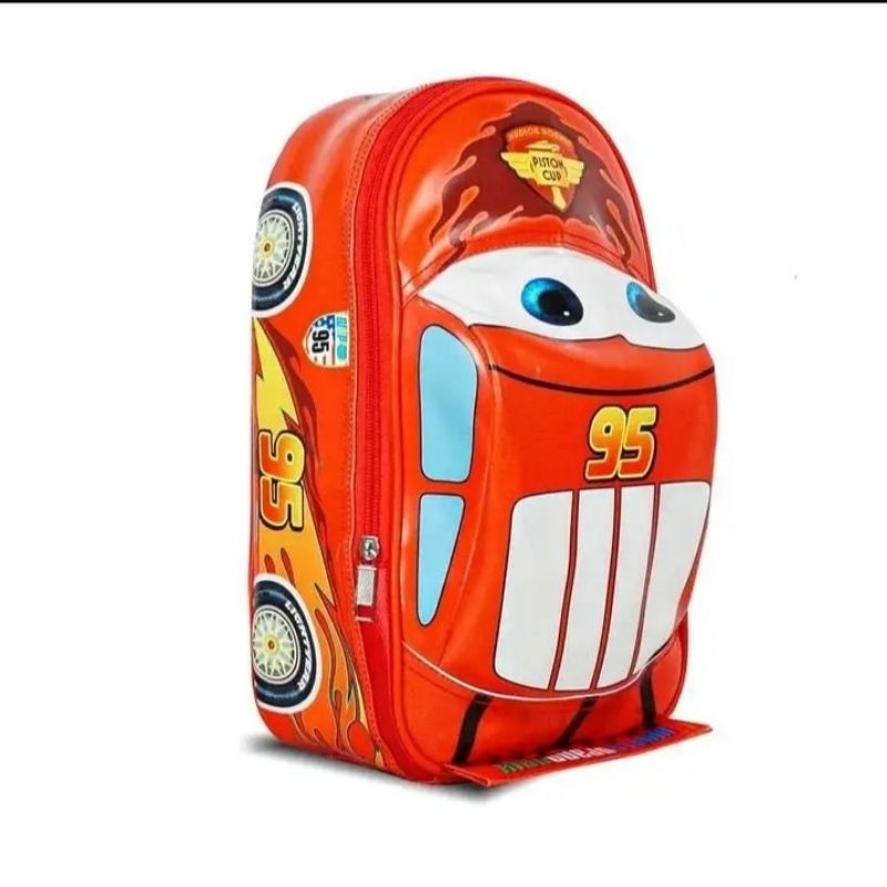 กระเป๋านักเรียนเด็ก McQueen Car/กระเป๋าเป้เด็กก่อนวัยเรียน