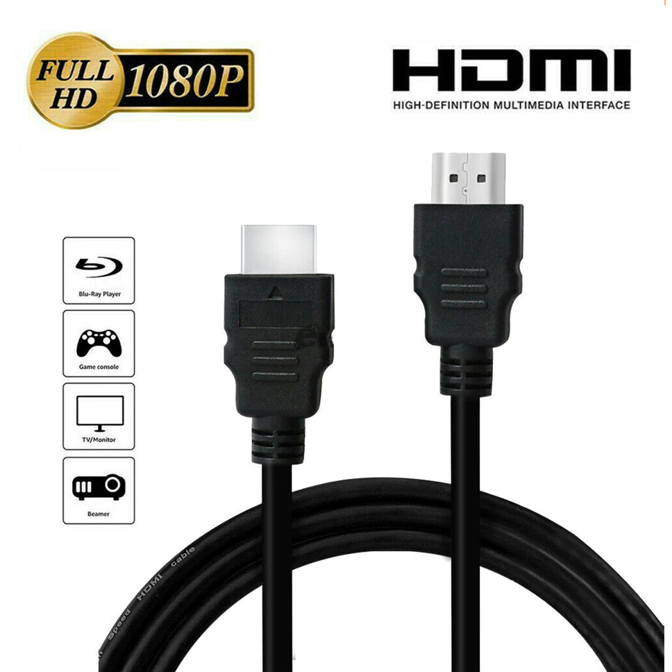 สาย HDMI เป็น HDMI 1.5 ม. แผ่น HDTV HD สีดํา m สายตาข่ายไฟเบอร์ 1.5 เมตร PC TV Monitor Connector 150