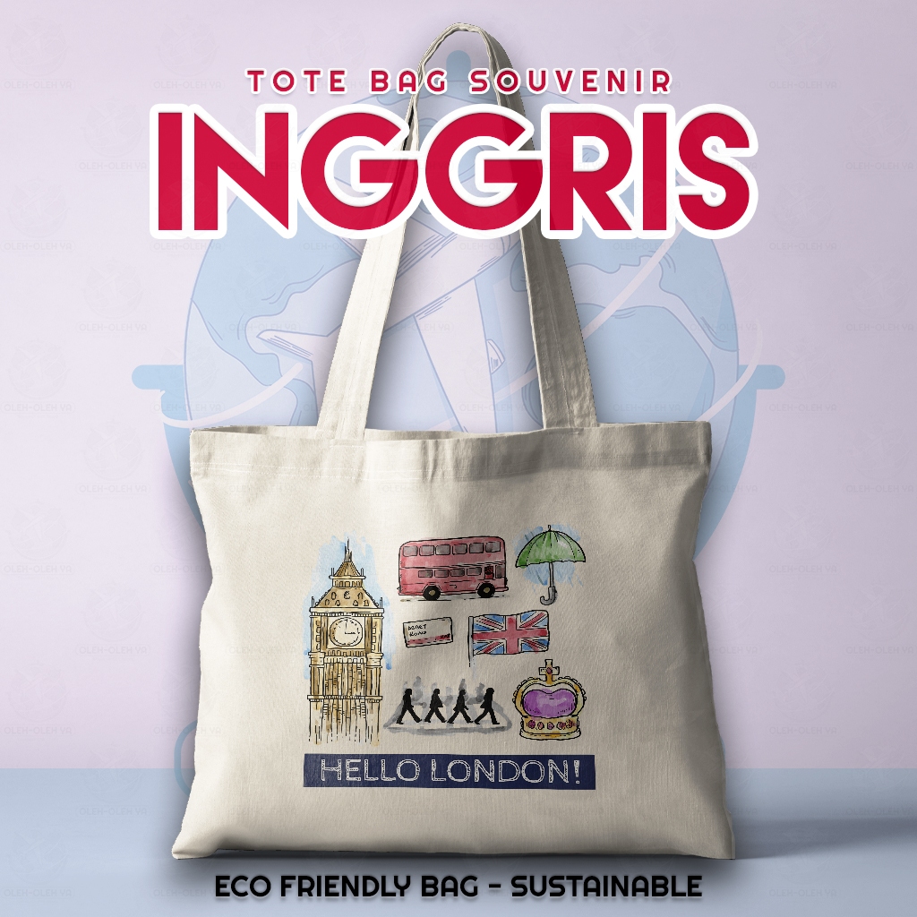 ของที่ระลึก YA ของที่ระลึก Tote Bag Shopping Bag ของที่ระลึก Bucket Bag กระเป๋าโท้ตอังกฤษ กระเป๋าช้อ