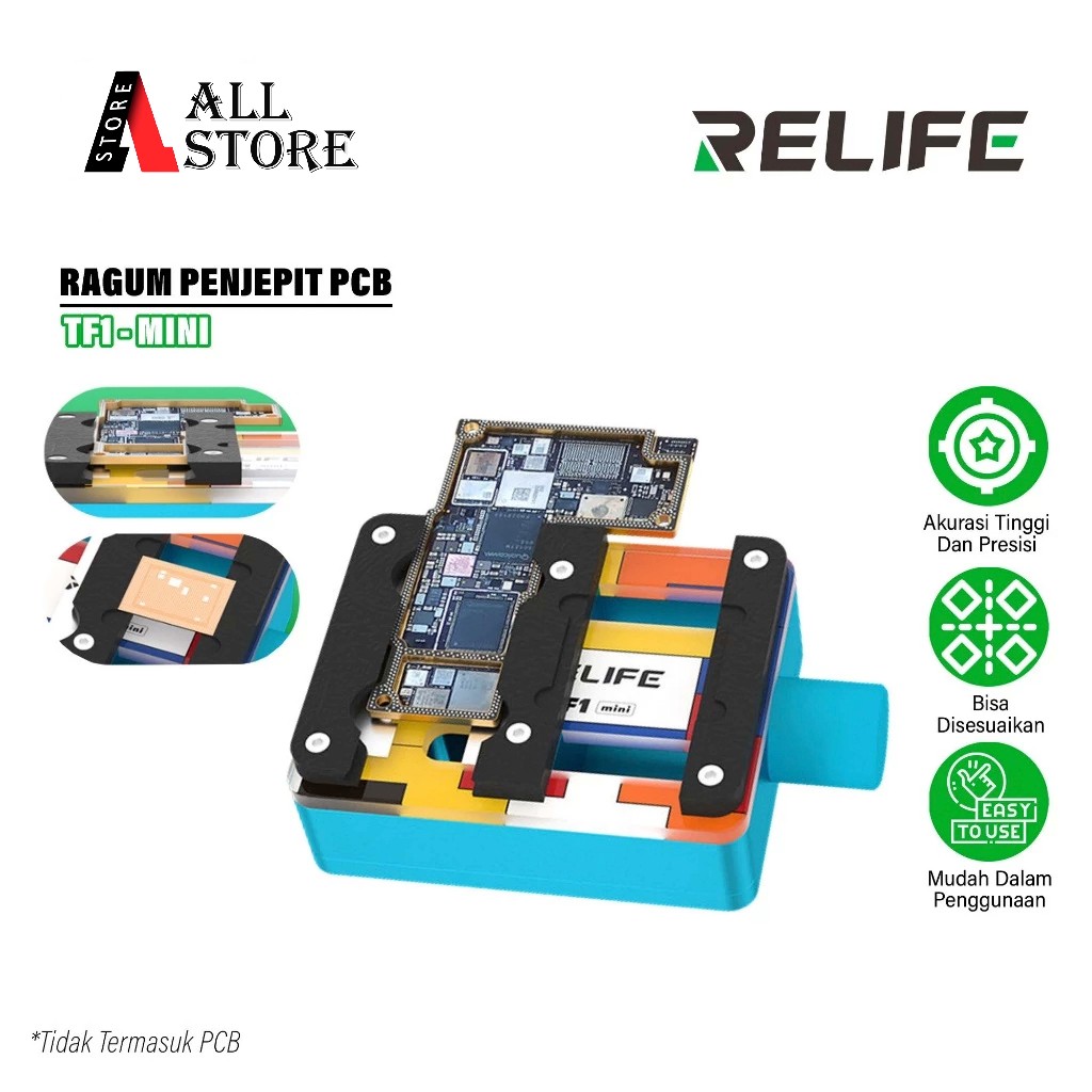 RELIFE TF1 MINI PCB HOLDER (TETRIS) - PCB HOLDER VISION - PCB CLAMP - BOARD HOLDER PCB MOTHERBOARD -