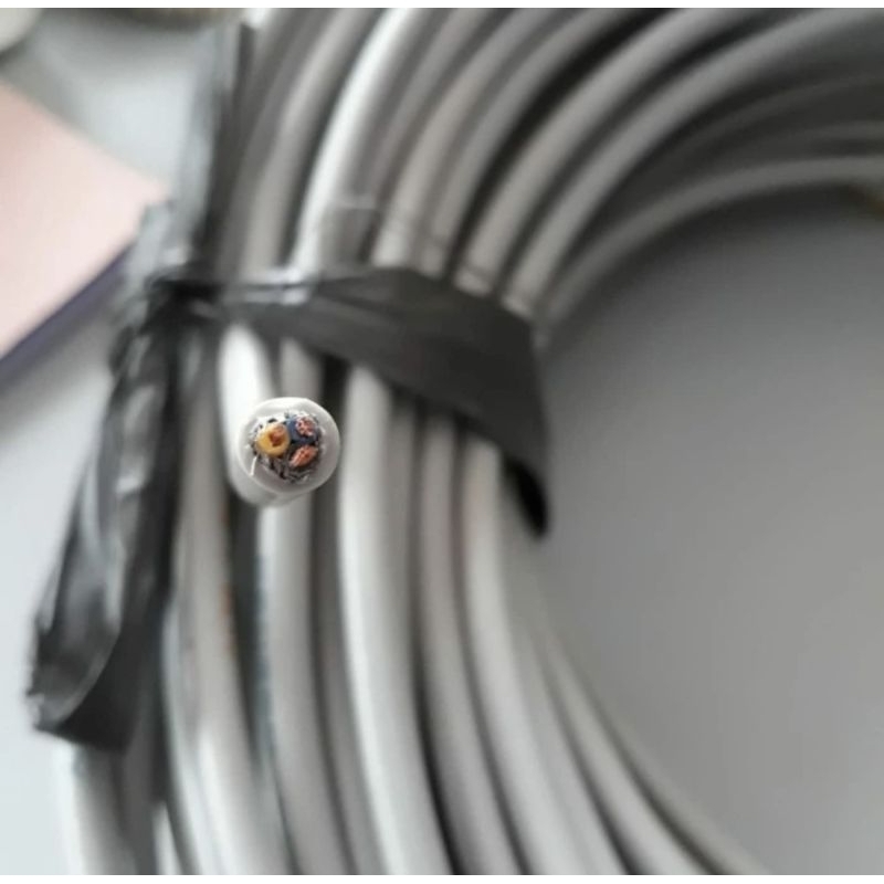 Cable Screen LACY 3 x 0.5 mm Toyokudensen 3x0.5 mm2 สีเทา Toyoku หนาแน่น