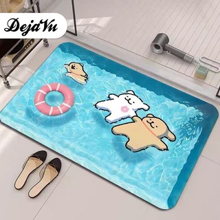 Dejavu Keset Kaki Ruang Tamu Keset Lantai Kamar Mandi Anti Slip Kitchen Floor Mat 30x50 HBC358