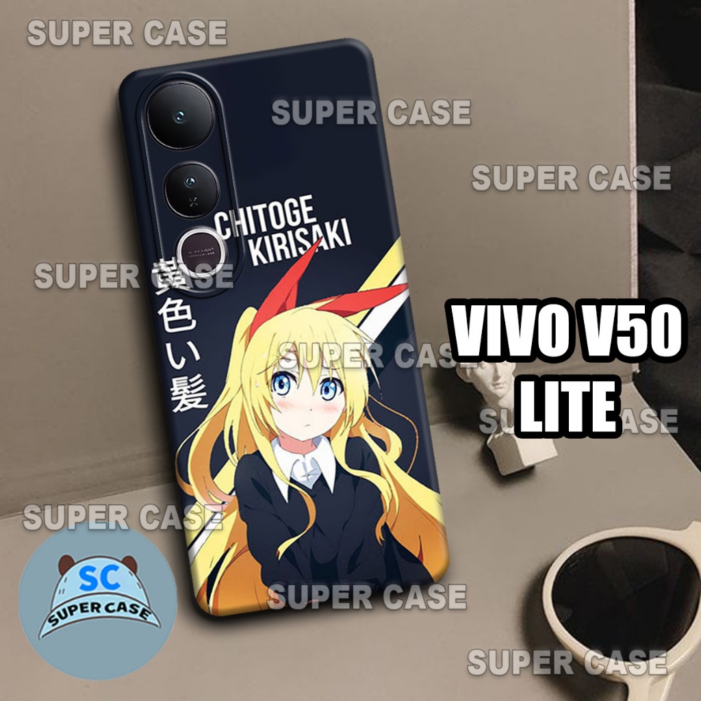 (Q5) เคสอ่อน Procamera ใหม่ล่าสุดสําหรับ VIVO V50 LITE HP | สาว MOTIF | เคส VIVO V50 LITE | เคส VIVO