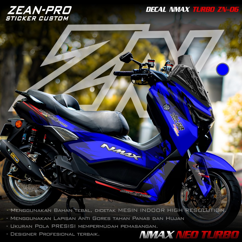 ใหม่ล่าสุดสติ๊กเกอร์รูปลอก Yamaha Nmax TURBO NEO 2024 2025 Fullbody - Modification Variation Skotlet Sticker Nmax Neo S New Gen 3 Racing Design MUGEN POWER JAPAN Lembayung ZN 24.06 - รูปที่ 2