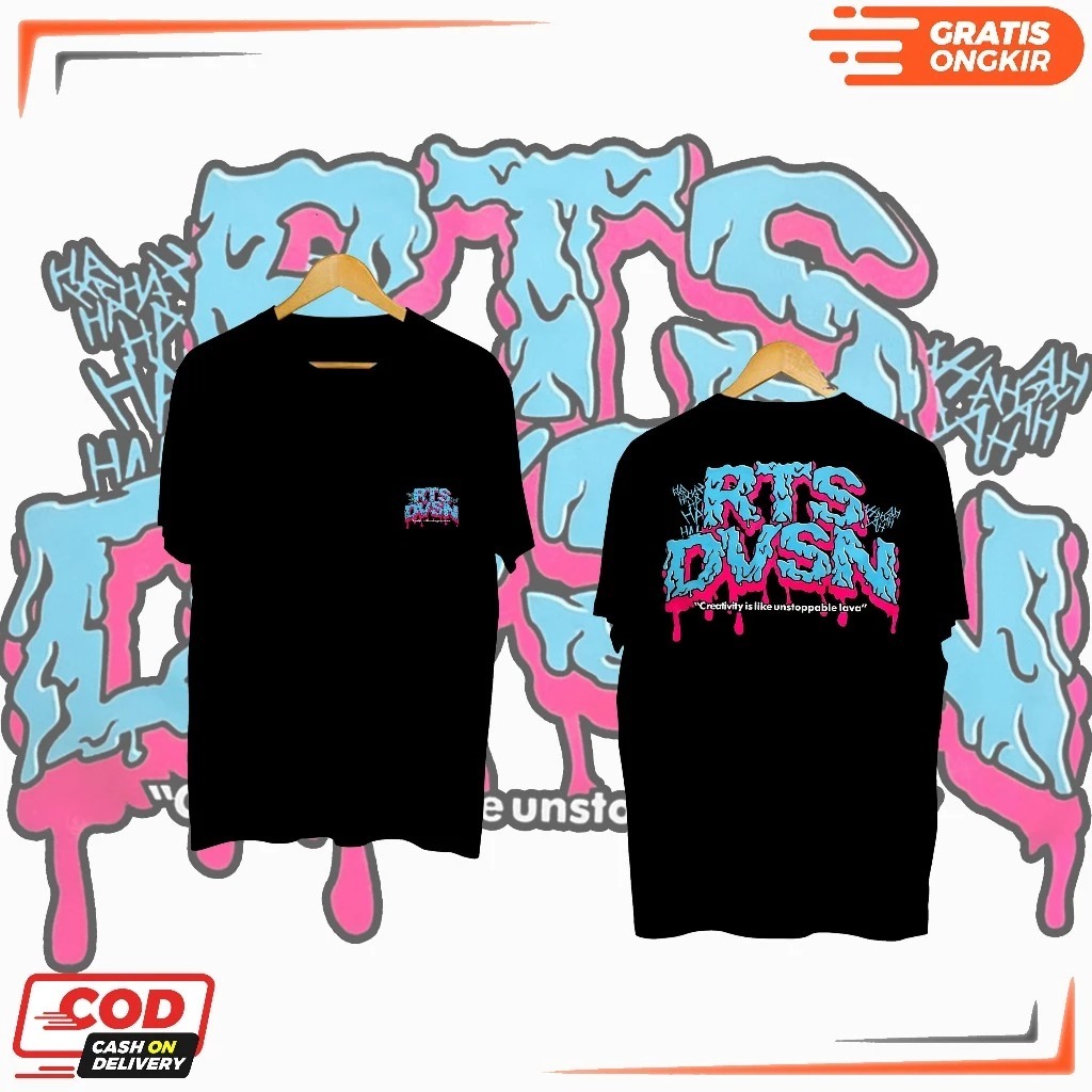 เสื้อยืด RTS DVSN SCREEN-PRINTED - เสื้อยืด Distro พร้อมคํา RTS DVSN SCREEN-PRINTED - เสื้อยืดผู้ชาย