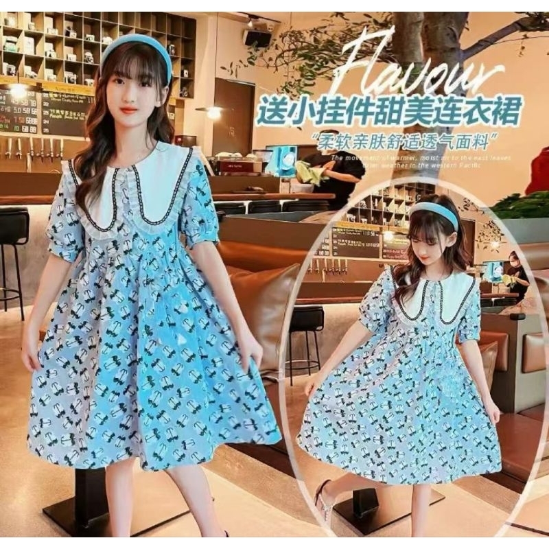 ZB09 BEAUTIFUL BLUE DRESS SIZE 140,150,170