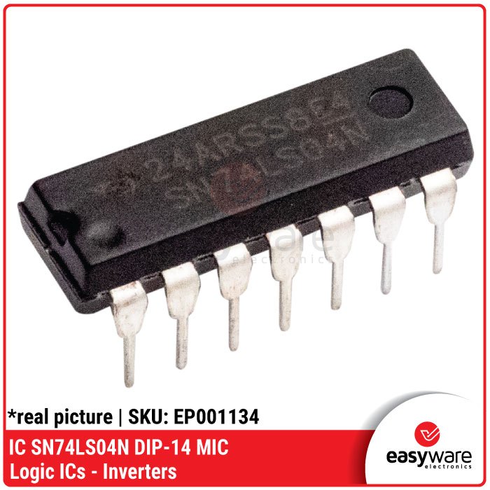 IC SN74LS04N DIP-14 74LS04 IC LOGIC INVERTER 74 LS 04