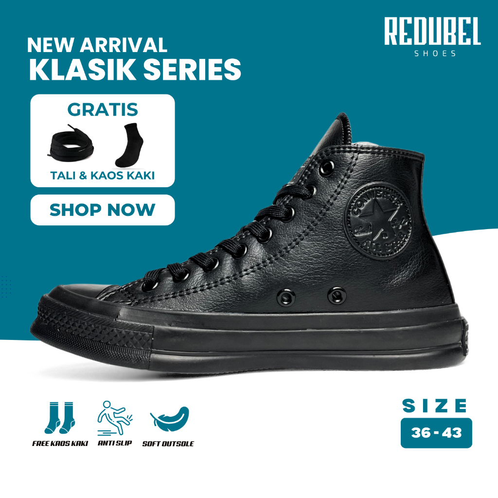 Converse All Star 70s Chuck Taylor รองเท้าผ้าใบหนังลําลอง High BIG SIZE 45-46