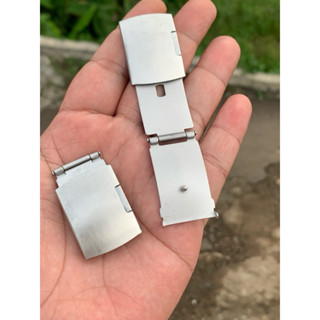 บานพับสายนาฬิการุ่นกดข้างขนาดครบชุด หัวเข็มขัด