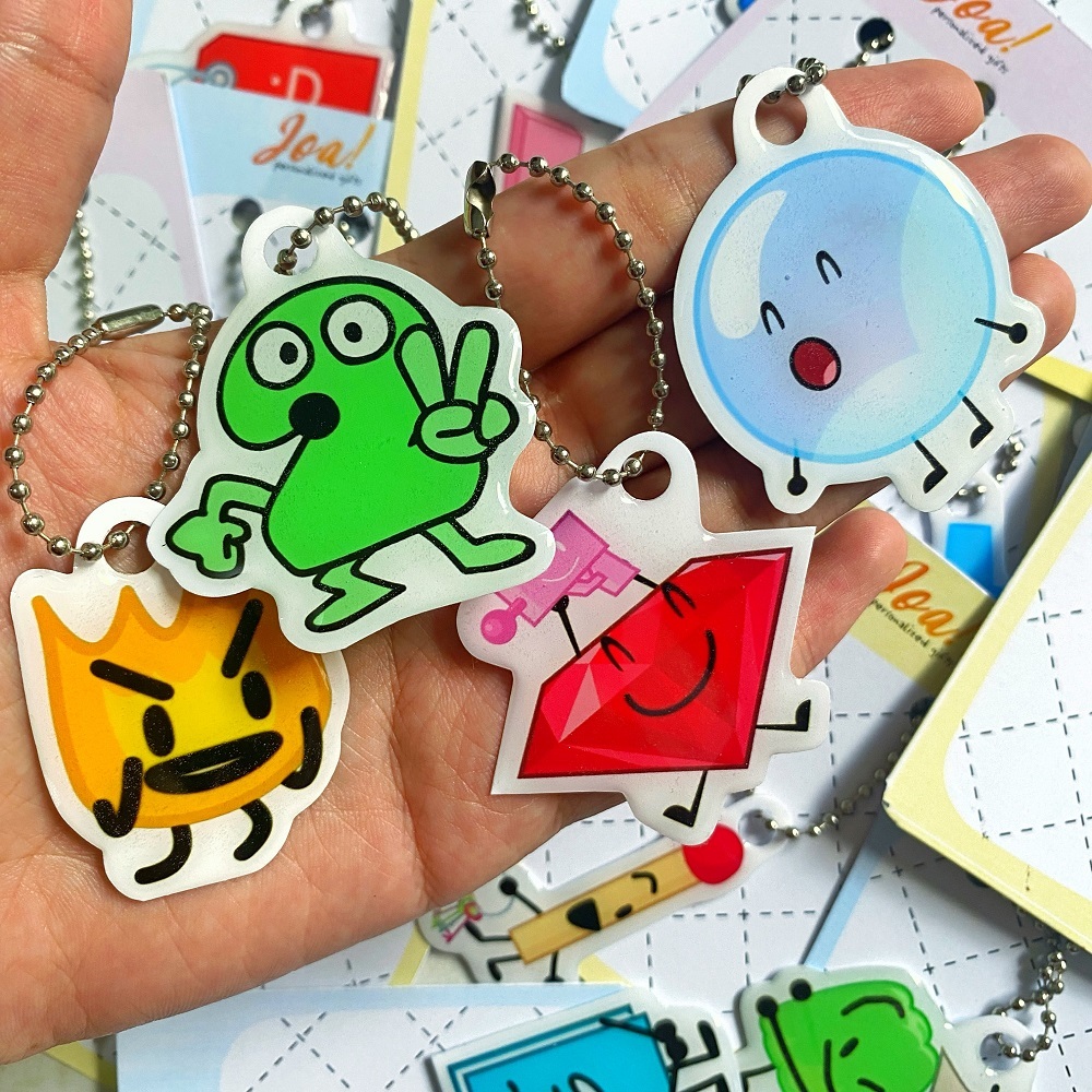 GANTUNGAN Alienandastronaut USB Flashdisk พวงกุญแจ BFDI น่ารัก Mini Strap กระเป๋าพวงกุญแจ Bagcharm ก