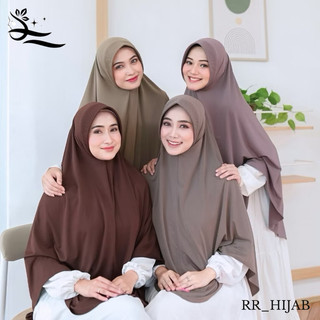 Hijab Bergo Syar’i Instan Ukuran XL/Jilbab instan daily hijab bergo polos/ Hijab Khimar Jersey Jumbo