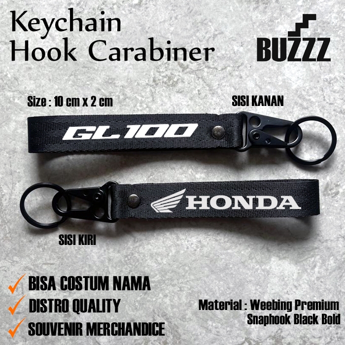 GANTUNGAN GL 100 KEY - HONDA GL100 CARABION - HONDA GL100 KEY CHAIN - HONDA GL PREMIUM STAINLESS HOO