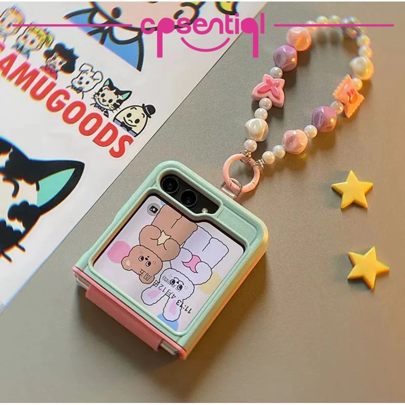 [ใหม่] Samsung Z Flip Aesthetic Case รุ่น Maiden Armor Macaron Sweet Color Soft Case | เคสความงามสํา