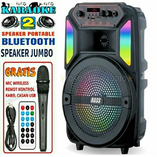 Speaker Bluetooth Km-7801 Speaker Subwoofer aktif Super Basss 8.8inc Subwoofer aktif Gratis Microsoft 7802 Speaker Subwoofer aktif Super Basss