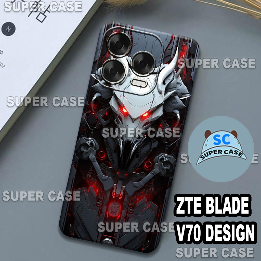 (Q16) Softcase Procamera สําหรับ HP ZTE BLADE V70 การออกแบบล่าสุด | เมชา โมติฟ | เคส ZTE BLADE V70 D