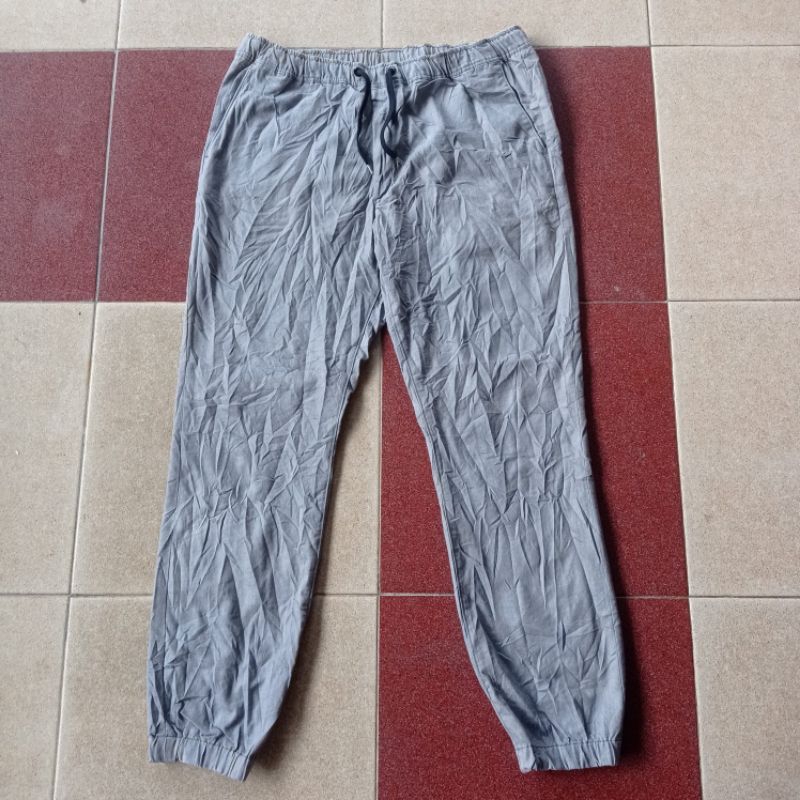 กางเกงขายาว Rilex jogger GU สีเทา XL