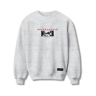 BRIGHTPATH - Sweater Crewneck Pria Abu Misty Basic Grey Edition