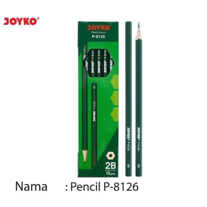 ดินสอ Joyko 2B ดินสอ 2B เขียนดินสอ p 8126 12 ชิ้น